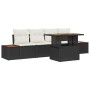 Conjunto de Sofá de Jardín  Conjunto de 5 Negro, Beige de , Sofás de exterior - Ref: Foro24-3350019, Precio: 388,43 €, Descue...
