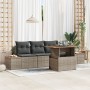 Conjunto de Sofás Jardín Set de 5 Gris Ratán Sofá Jardín de , Sofás de exterior - Ref: Foro24-3350021, Precio: 381,66 €, Desc...