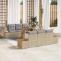 Conjunto de Sofá de Jardín Conjunto de 7 Beige, Gris, Marrón de , Sofás de exterior - Ref: Foro24-3350032, Precio: 603,57 €, ...