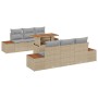 Conjunto de Sofá de Jardín Conjunto de 7 Beige, Gris, Marrón de , Sofás de exterior - Ref: Foro24-3350032, Precio: 603,57 €, ...