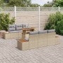 Conjunto de Sofá de Jardín Conjunto de 7 Beige, Gris, Marrón de , Sofás de exterior - Ref: Foro24-3350032, Precio: 603,57 €, ...