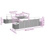 Set de Sofá de Jardín Conjunto de 9 Taupe Ratán de , Sofás de exterior - Ref: Foro24-3350051, Precio: 699,92 €, Descuento: %
