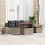 Conjunto de Sofá de Jardín Conjunto de 6 Gris de , Sofás de exterior - Ref: Foro24-3350061, Precio: 423,40 €, Descuento: %