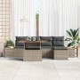 Conjunto de Sofá de Jardín Conjunto de 6 Gris de , Sofás de exterior - Ref: Foro24-3350061, Precio: 423,40 €, Descuento: %