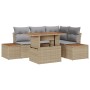 Juego de Sofá de Jardín Set de 5 Beige y Gris de , Sofás de exterior - Ref: Foro24-3350067, Precio: 428,27 €, Descuento: %