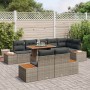 Set de sofá para jardín Set de 9 Gris, Madera Natural de , Sofás de exterior - Ref: Foro24-3350081, Precio: 715,35 €, Descuen...