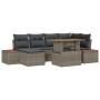 Conjunto de Sofá de Jardín Set de 7 Gris Ratán de , Sofás de exterior - Ref: Foro24-3350086, Precio: 497,06 €, Descuento: %