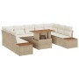 Conjunto de Sofá de Jardín Conjunto de 6 Beige Ratán de , Sofás de exterior - Ref: Foro24-3350103, Precio: 721,83 €, Descuent...