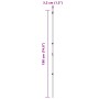 Set de 4 Gris Acero recubierto en polvo 190 cm Poste de cerca de , Postes de cerca - Ref: Foro24-3350140, Precio: 409,57 €, D...
