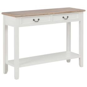 Mesa consola de madera blanco 110x35x80 cm en Mesas auxiliares | Comprar online en Foru.es