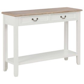Mesa consola de madera blanco 110x35x80 cm en Mesas auxiliares | Comprar online en Foru.es