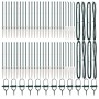 Postes de Cerca con Púa 52 pcs Ø32 mm 80 cm de Acero Galvanizado de , Postes de cerca - Ref: Foro24-3350168, Precio: 562,47 €...