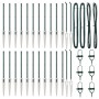 Publicación de postes de cerca con pica 26 pcs Ø32 mm 100 cm acero galvanizado de , Postes de cerca - Ref: Foro24-3350169, Pr...