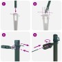 Postes de cerca con pico 26 pcs Ø32 mm 140 cm de acero galvanizado de , Postes de cerca - Ref: Foro24-3350173, Precio: 337,54...