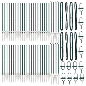 Postes de cerca con punta 52 pcs Ø32 mm 170 cm acero galvanizado de , Postes de cerca - Ref: Foro24-3350178, Precio: 763,56 €...