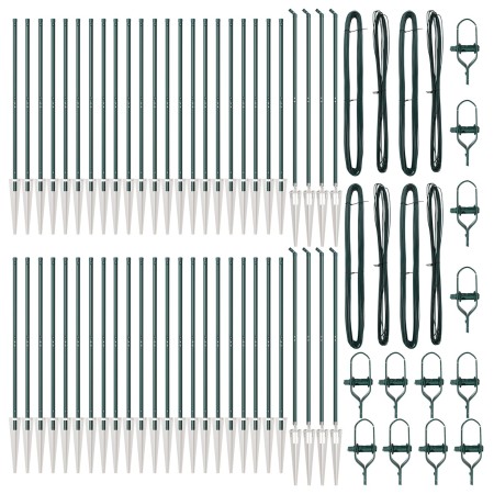 Postes de cerca con punta 52 pcs Ø32 mm 170 cm acero galvanizado de , Postes de cerca - Ref: Foro24-3350178, Precio: 763,56 €...