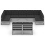 Set de muebles de jardín 10 pzas con cojines madera pino gris de vidaXL, Conjuntos de jardín - Ref: Foro24-3077221, Precio: 9...