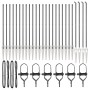 Postes de cerca con punta 26 pcs Ø32 mm 140 cm Acero galvanizado de , Postes de cerca - Ref: Foro24-3350191, Precio: 337,54 €...