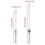 Postes de cerca con punta 26 pcs Ø32 mm 60 cm de acero galvanizado de , Postes de cerca - Ref: Foro24-3350199, Precio: 253,86...