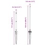 Public Posts de cerca con punta 26 pcs Ø32 mm 80 cm Acero Galvanizado de , Postes de cerca - Ref: Foro24-3350203, Precio: 270...