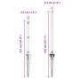 poste de cerca con punta 52 pcs Ø32 mm 100 cm de acero galvanizado de , Postes de cerca - Ref: Foro24-3350206, Precio: 575,91...