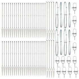 Poste de Cerca con Punta 52 pcs Ø32 mm 140 cm Acero Galvanizado de , Postes de cerca - Ref: Foro24-3350210, Precio: 686,93 €,...