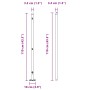 Poste de Cerca Set de 26 Verde Concreto 3.2 x 3.2 x 110 cm de , Postes de cerca - Ref: Foro24-3350225, Precio: 198,75 €, Desc...