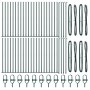 Postes de Cerca Set de 52 Verde Acero recubierto en polvo de , Postes de cerca - Ref: Foro24-3350226, Precio: 393,71 €, Descu...