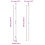 Poste de Cerca Set de 52 Verde Concreto 3.2 x 3.2 x 78.5 cm de , Postes de cerca - Ref: Foro24-3350229, Precio: 235,10 €, Des...