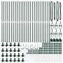 Postes de cerca Set de 52 Verde Acero 3.2 x 3.2 x 88.5 cm de , Postes de cerca - Ref: Foro24-3350233, Precio: 280,55 €, Descu...
