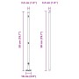 Postes de Cerca Juego de 26 Gris Concreto 3.2 x 3.2 x 50 cm de , Postes de cerca - Ref: Foro24-3350235, Precio: 179,10 €, Des...