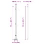 Postes de cerca Juego de 26 Gris Concreto 3.2 x 3.2 x 90 cm de , Postes de cerca - Ref: Foro24-3350241, Precio: 209,37 €, Des...