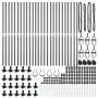 Postes de Cerca Set de 52 Gris Concreto 3.2 x 3.2 x 83.5 cm de , Postes de cerca - Ref: Foro24-3350249, Precio: 277,95 €, Des...