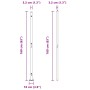 Postes de Cerca Set de 52 Gris Concreto 3.2 x 3.2 x 83.5 cm de , Postes de cerca - Ref: Foro24-3350249, Precio: 277,95 €, Des...