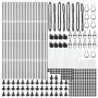Postes de Cerca Juego de 104 Gris Concreto 3.2 x 3.2 x 83.5 cm de , Postes de cerca - Ref: Foro24-3350250, Precio: 551,58 €, ...