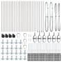 Postes de Cerca Set de 26 Acero galvanizado 3.2 x 3.2 x 50 cm de , Postes de cerca - Ref: Foro24-3350253, Precio: 168,60 €, D...