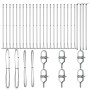 Poste de Cerca Set de 26 Acero Galvanizado 3.2 x 3.2 x 70 cm de , Postes de cerca - Ref: Foro24-3350257, Precio: 180,31 €, De...