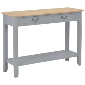 Mesa consola de madera gris 110x35x80 cm en Mesas auxiliares | Comprar online en Foru.es