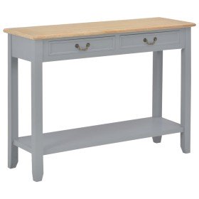 Mesa consola de madera gris 110x35x80 cm en Mesas auxiliares | Comprar online en Foru.es