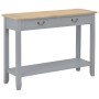Mesa consola de madera gris 110x35x80 cm en Mesas auxiliares | Comprar online en Foru.es