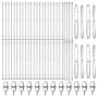 Postes de cerca Conjunto de 52 Acero galvanizado 3.2 x 3.2 x 110 cm de , Postes de cerca - Ref: Foro24-3350262, Precio: 414,7...