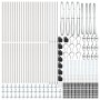 Postes de cerca Conjunto de 52 Acero galvanizado 3.2 x 3.2 x 110 cm de , Postes de cerca - Ref: Foro24-3350262, Precio: 414,7...