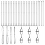 Poste de Cerca Set de 52 Acero galvanizado 3.2 x 3.2 x 83.5 cm de , Postes de cerca - Ref: Foro24-3350267, Precio: 250,64 €, ...