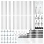 Poste de Cerca Set de 52 Acero galvanizado 3.2 x 3.2 x 83.5 cm de , Postes de cerca - Ref: Foro24-3350267, Precio: 250,64 €, ...