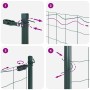 Euro Fence con 13 postes 1.2x25 m de acero galvanizado verde de , Paneles de vallas - Ref: Foro24-3350315, Precio: 212,10 €, ...