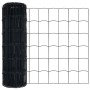 Cerca Euro de con 13 postes con picas 0.6x25 m de acero galvanizado gris de , Paneles de vallas - Ref: Foro24-3350682, Precio...