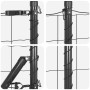Cerca Euro de con 13 postes con picas 0.6x25 m de acero galvanizado gris de , Paneles de vallas - Ref: Foro24-3350682, Precio...