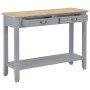 Mesa consola de madera gris 110x35x80 cm en Mesas auxiliares | Comprar online en Foru.es