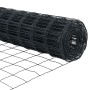 Valla Europea con 13 Postes Flangeados 0.6x25 m de Acero Galvanizado de , Paneles de vallas - Ref: Foro24-3350947, Precio: 13...
