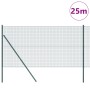 Cerca de Alambre Soldado con 13 Postes Verde 1x25 m Acero de , Paneles de vallas - Ref: Foro24-3351726, Precio: 130,11 €, Des...